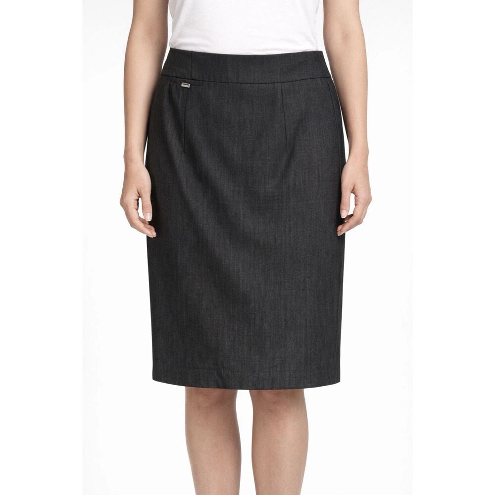 Carmen Marc Valvo Skirt Womens 12 Pencil stretch office Siren capsule Academia